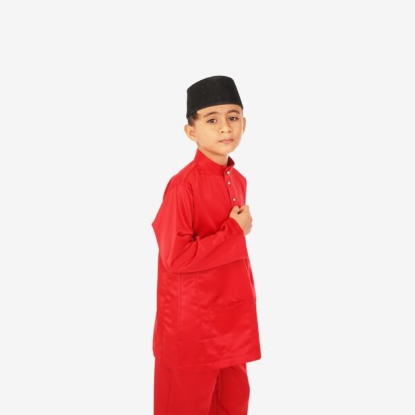 Baju Melayu Kids Traditional BTC-1001 (Red)