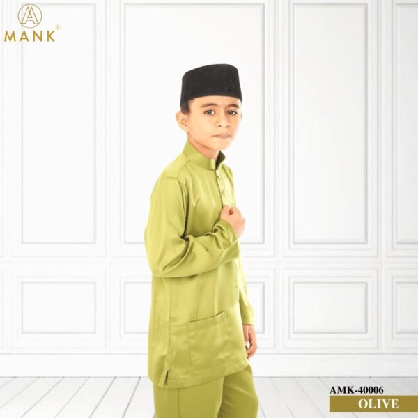 Baju Melayu Kids Traditional AMK-40006 (Green)