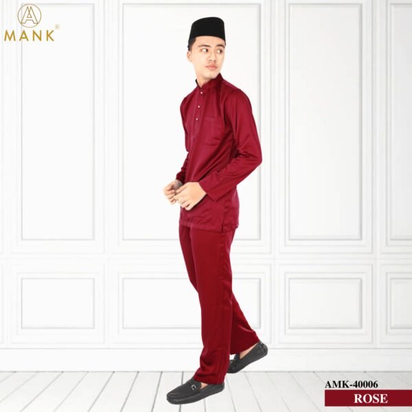 Baju Melayu Traditional AMK-40006 (Rose)
