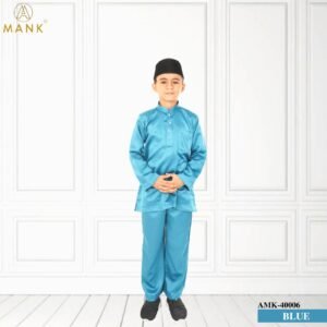 Baju Melayu Kids Traditional AMK-40006 (Blue)