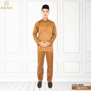 Baju Melayu Traditional AMK-40006 (Brown)