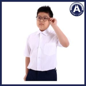 Primary School Boy Short Sleeve - (White)