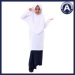 Primary School Girl Baju Kurung (White)