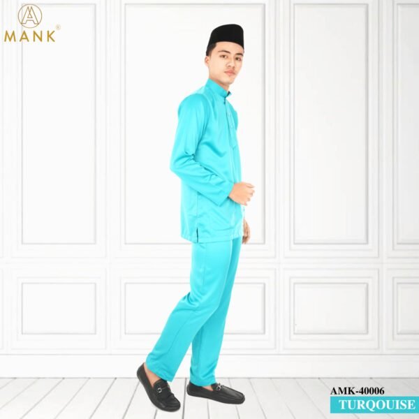 Baju Melayu Traditional AMK-40006 (Light Blue)