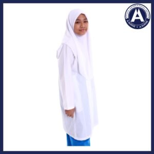 Secondary Girl School Baju Kurung - (White)