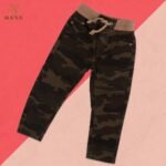 Kid's Baby Dark Army Green Denim Soft Jeans