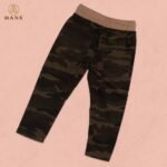 Kid's Baby Dark Army Green Denim Soft Jeans