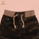 Kid's Baby Dark Army Green Denim Soft Jeans