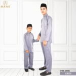 Baju Melayu Kids Traditional AMK-40006 (Grey)