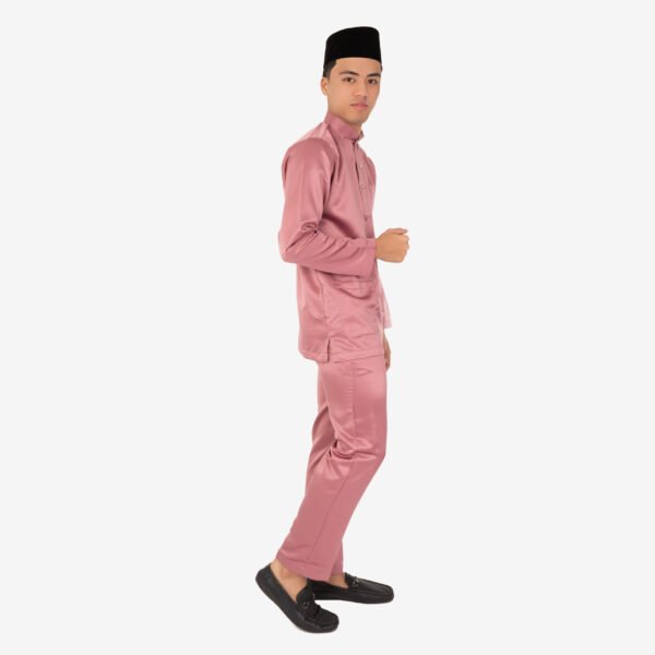 Baju Melayu Modern AMK-40007 (Pink Belacan)