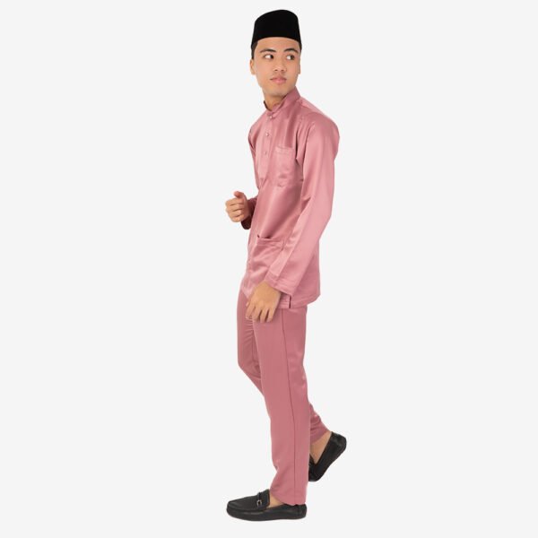 Baju Melayu Modern AMK-40007 (Pink Belacan)