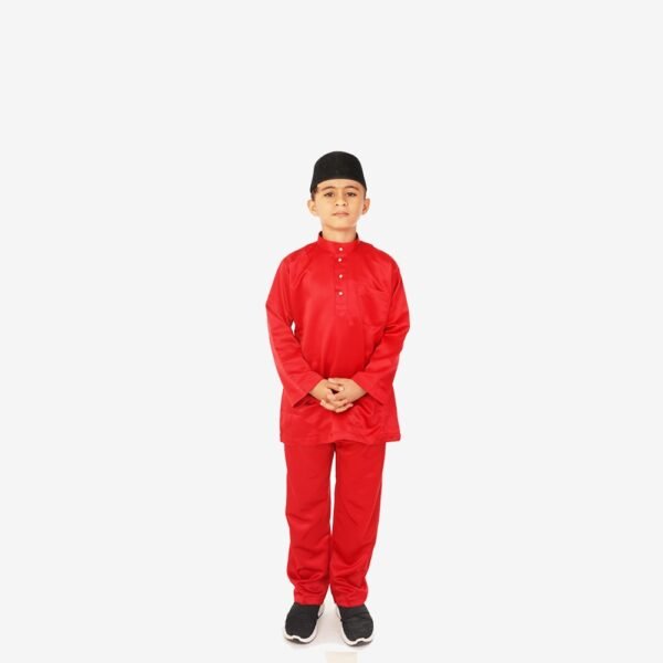 Baju Melayu Kids Traditional BTC-1001 (Red)