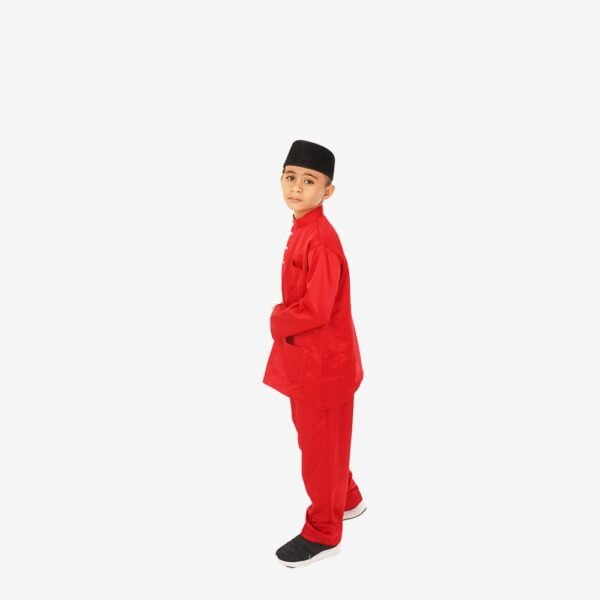 Baju Melayu Kids Traditional BTC-1001 (Red)