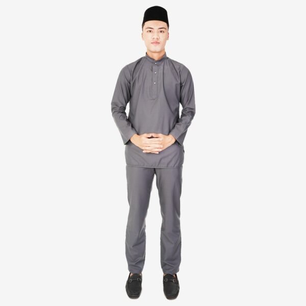 Kurta Modern Slim Fit BTC-1002 (Grey)