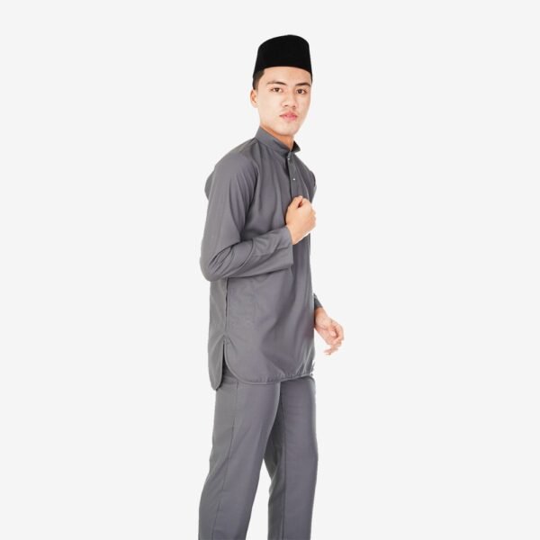 Kurta Modern Slim Fit BTC-1002 (Grey)