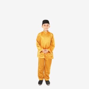 Baju Melayu Kids Traditional BTC-1001 (Gold)