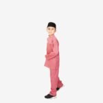 Baju Melayu Kids Traditional BTC-1001 (Pink Belacan)