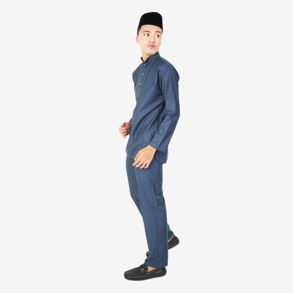 Kurta Modern Slim Fit BTC-1002 (Metal Blue)