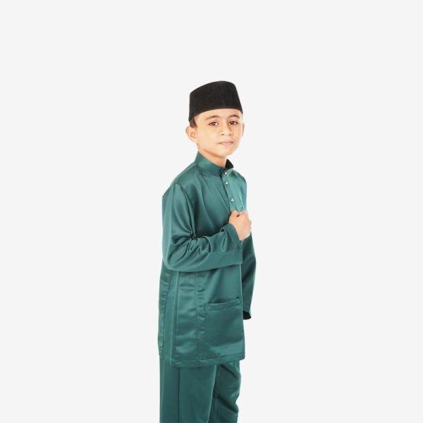 Baju Melayu Kids Traditional BTC-1001 (Green)